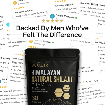 Auralisk Natural Shilajit Gummies