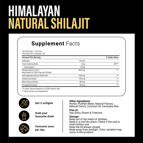 Auralisk Natural Shilajit Gummies