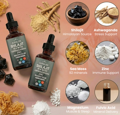 Joint Support Shilajit Drops – 5-in-1 Formula