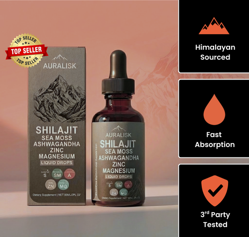 Joint Support Shilajit Drops – 5-in-1 Formula