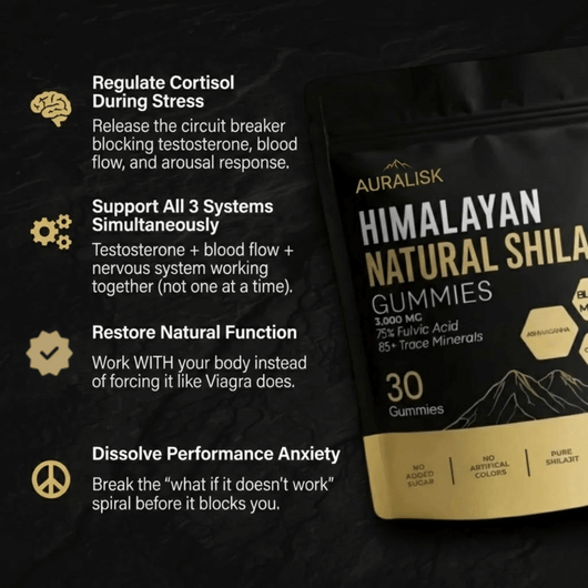 Auralisk Natural Shilajit Gummies